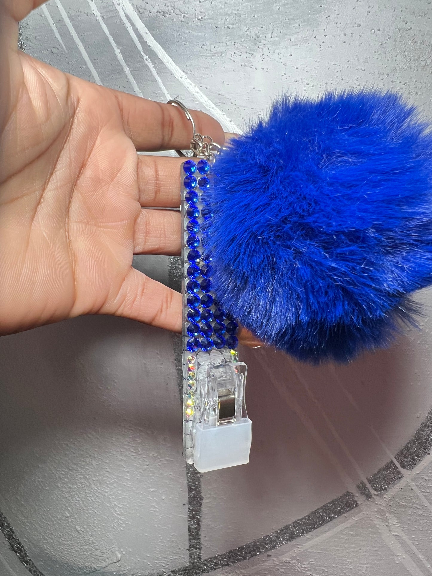 Blinged Card Grabber Keychain