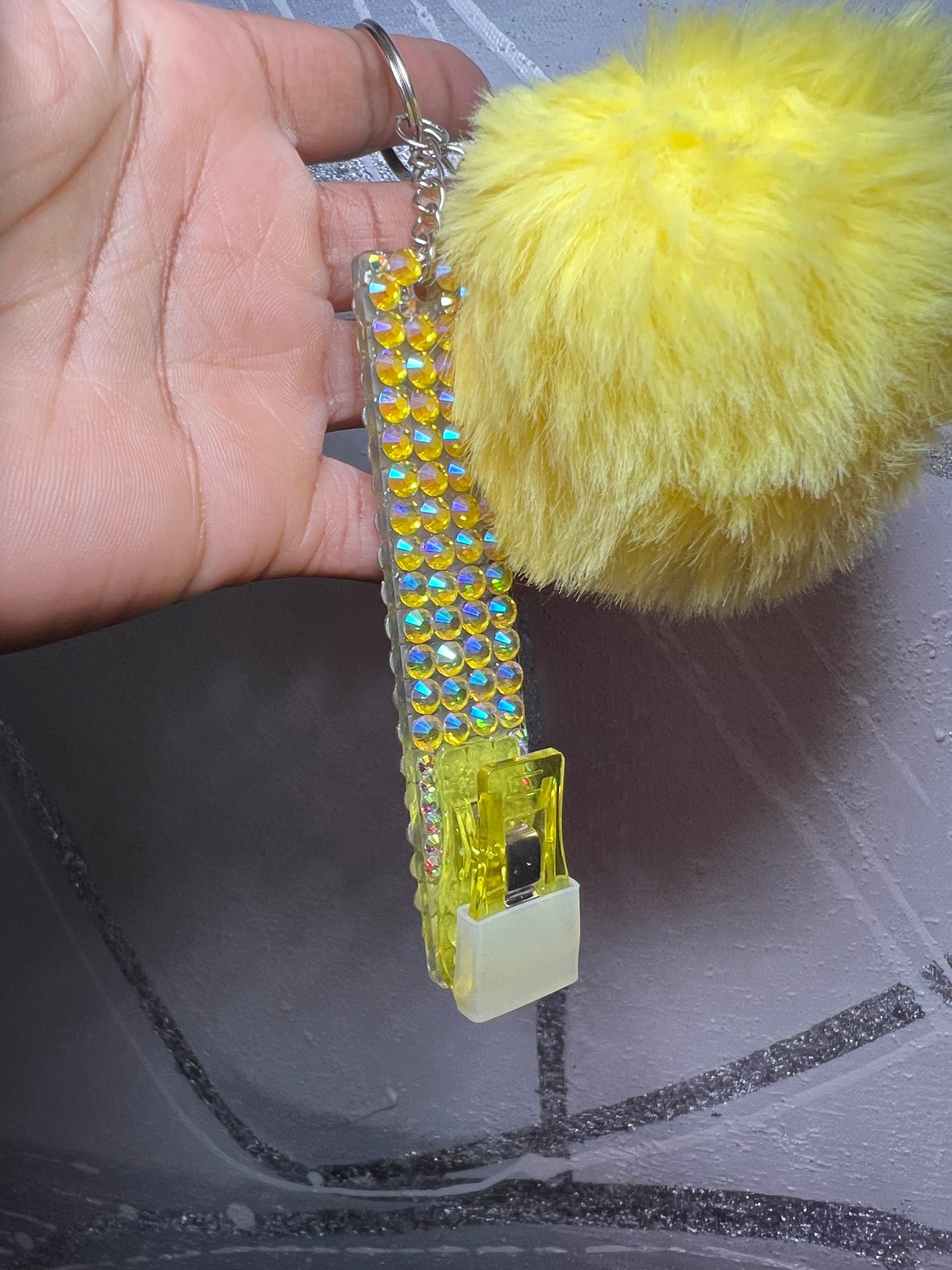 Blinged Card Grabber Keychain